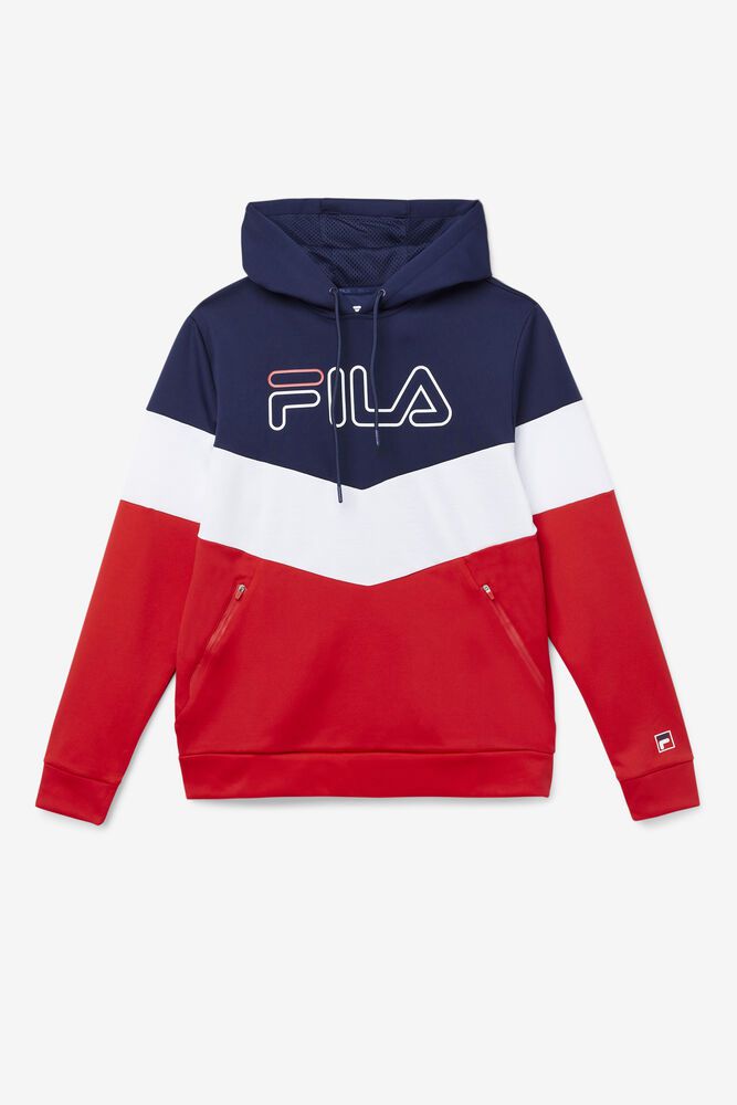 Fila Hettegenser Herre Marineblå/Rød/Hvite Gerado Tech 985231-ZVL